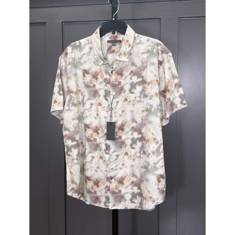 NWT John Varvatos Sean Reg Fit Twine Print SS Shirt, $228 MSRP